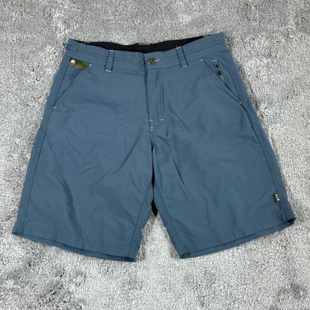 Howler Brothers Horizon Hybrid Shorts Mens 32 Blue 9" Nylon Hiking Fishing